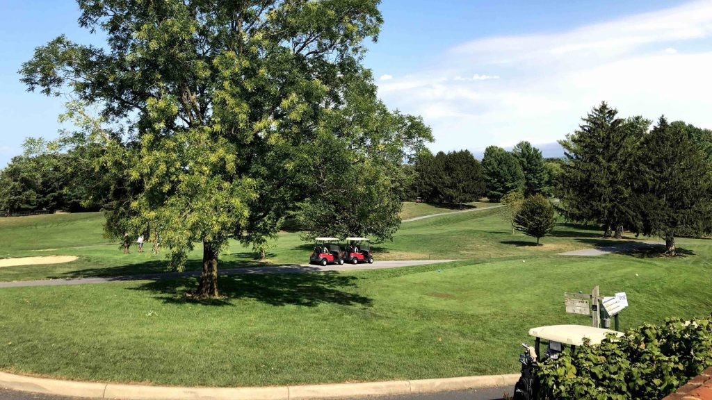View of golf course from club house