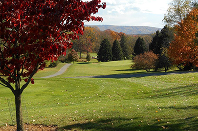 view of the course green in autumn