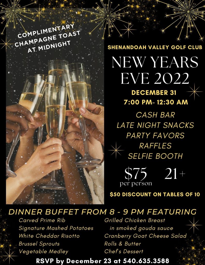 New Years Eve 2022 flyer
