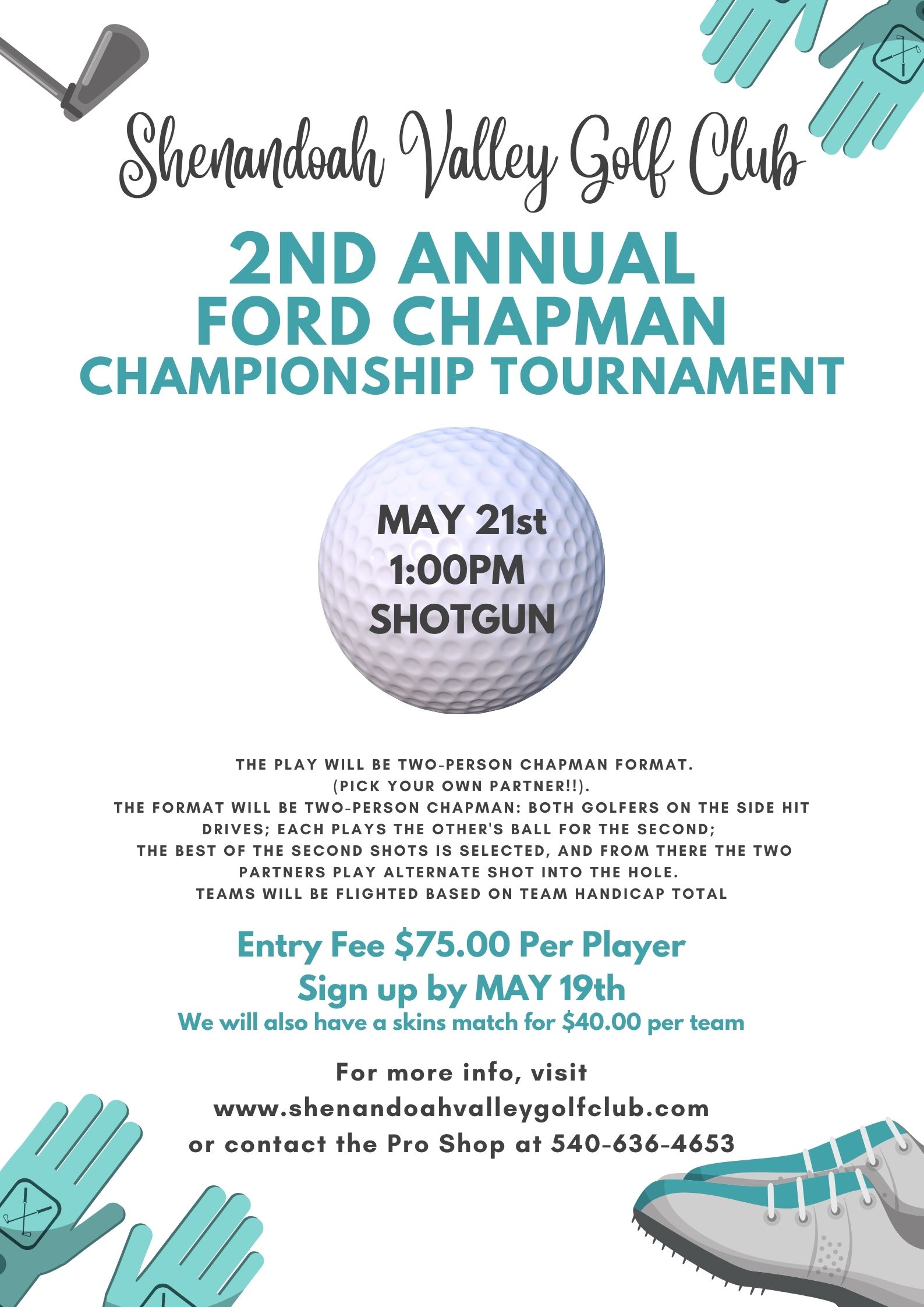 2nd Annual Harold Ford Chapman Championship Tournament