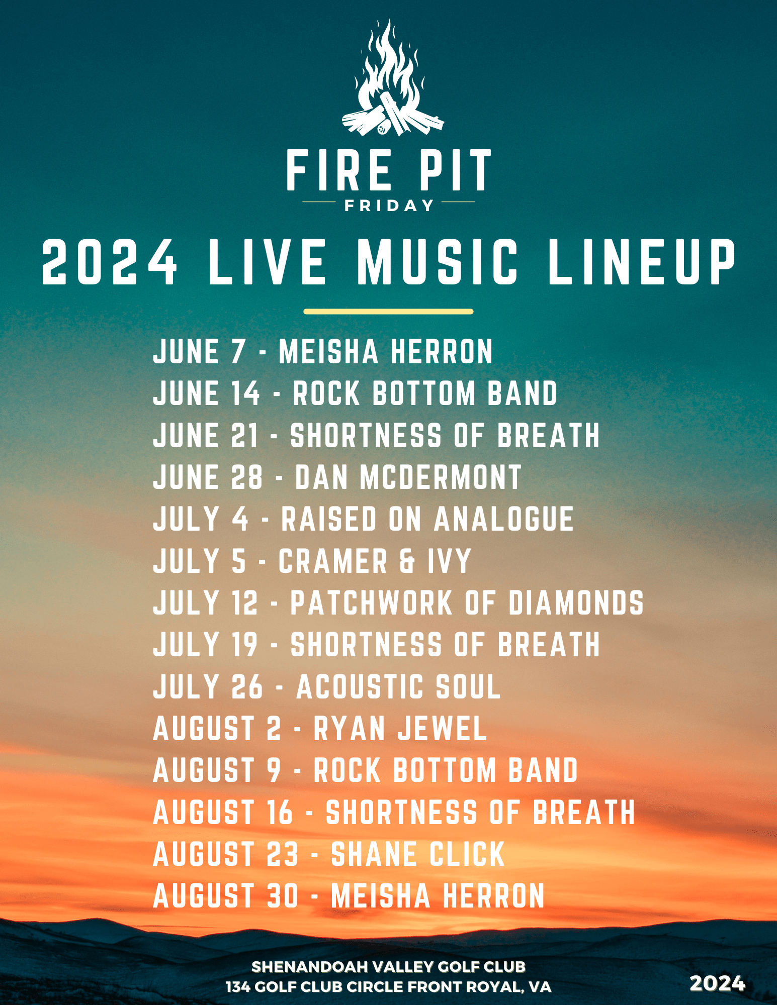 Fire Pit Friday Shenandoah Valley Golf Club