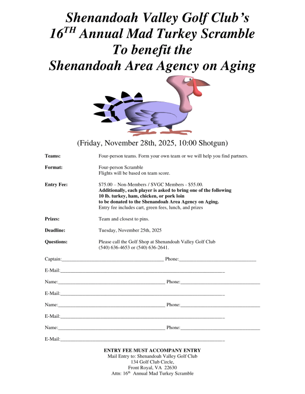 16th Annual Mad Turkey Scramble