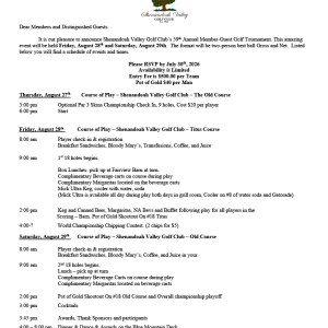 SVGC Member Guest