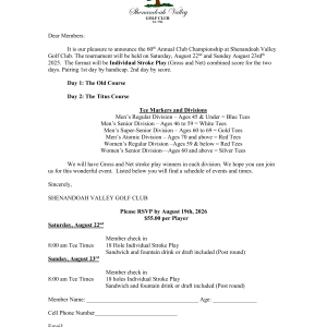 SVGC Ladies' Club Championship